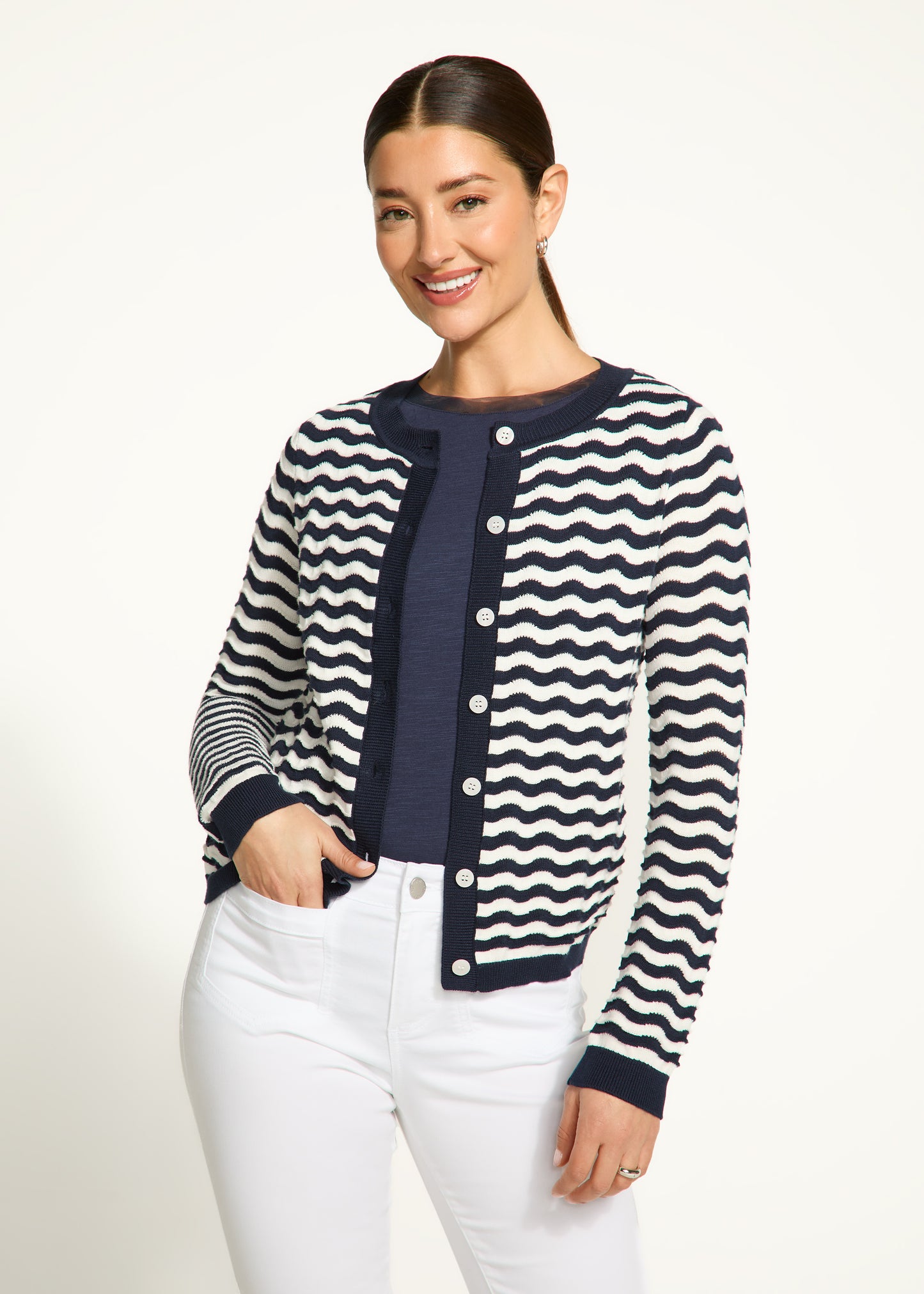 Wave Stitch Cardigan