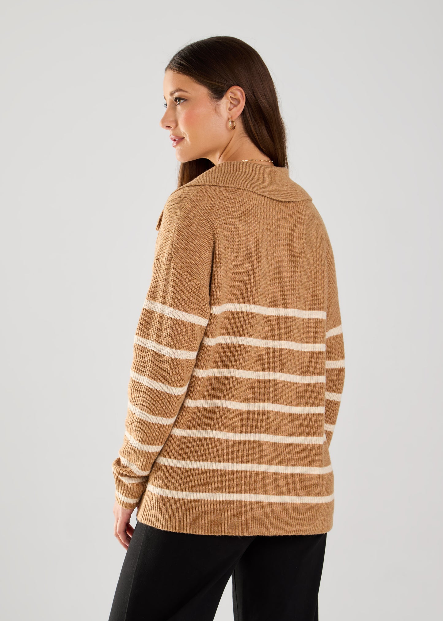 Stripe Collared Sweater