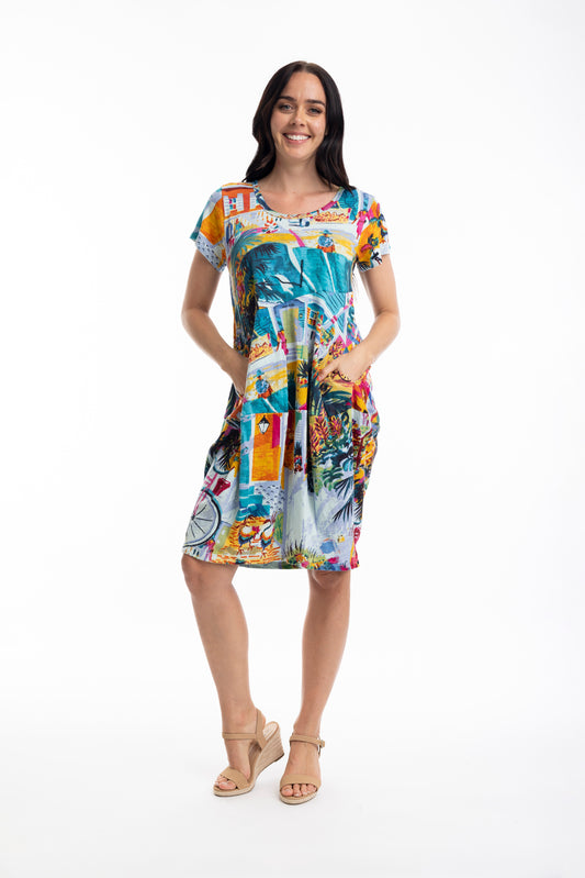 The Bubble Dress | Florida Print