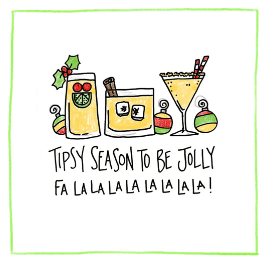 Tipsy- Bottle Greeting Card