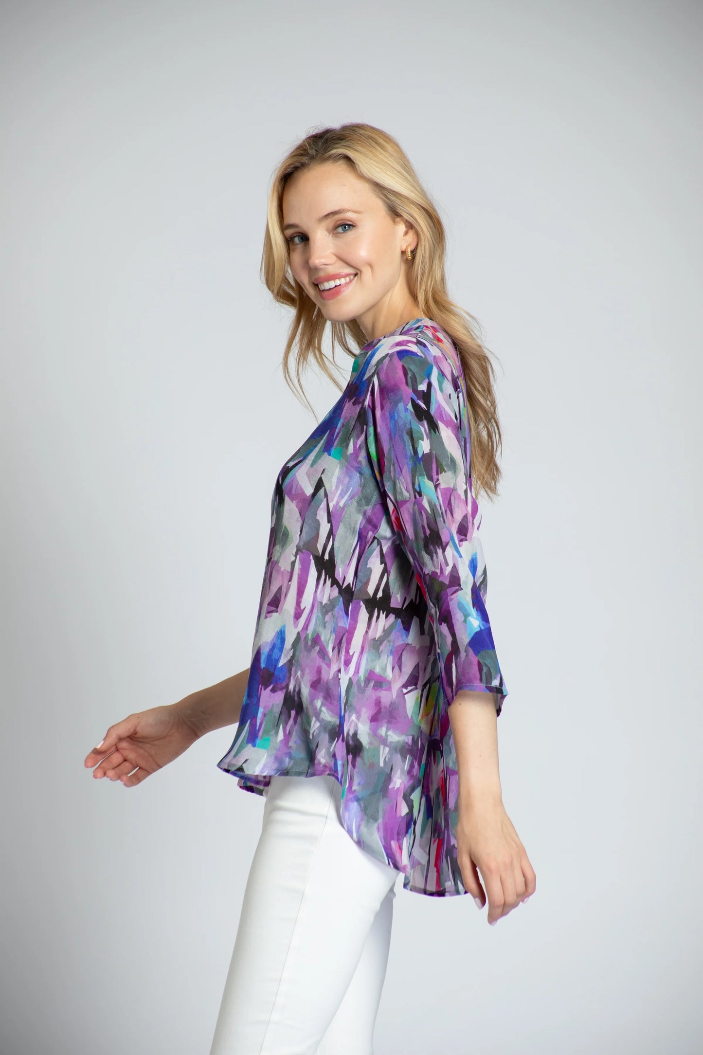 Twilight Abstract Print Blouse