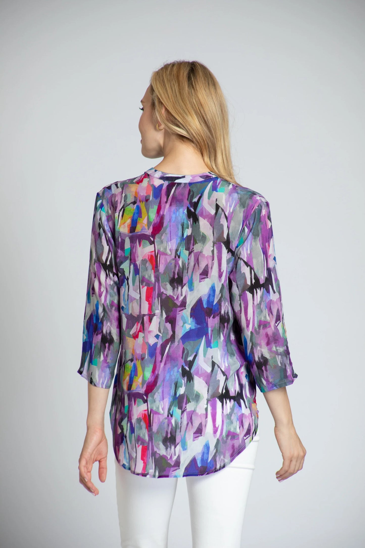 Twilight Abstract Print Blouse