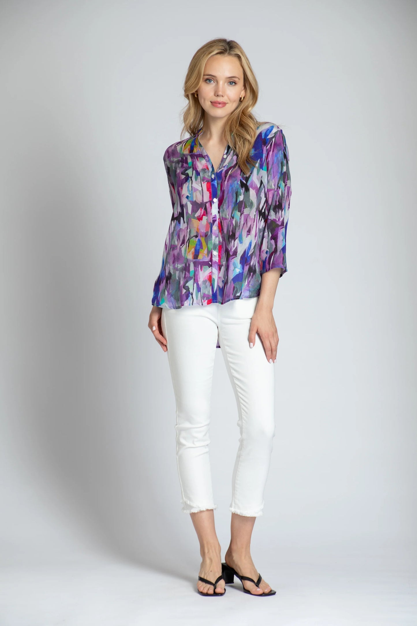 Twilight Abstract Print Blouse