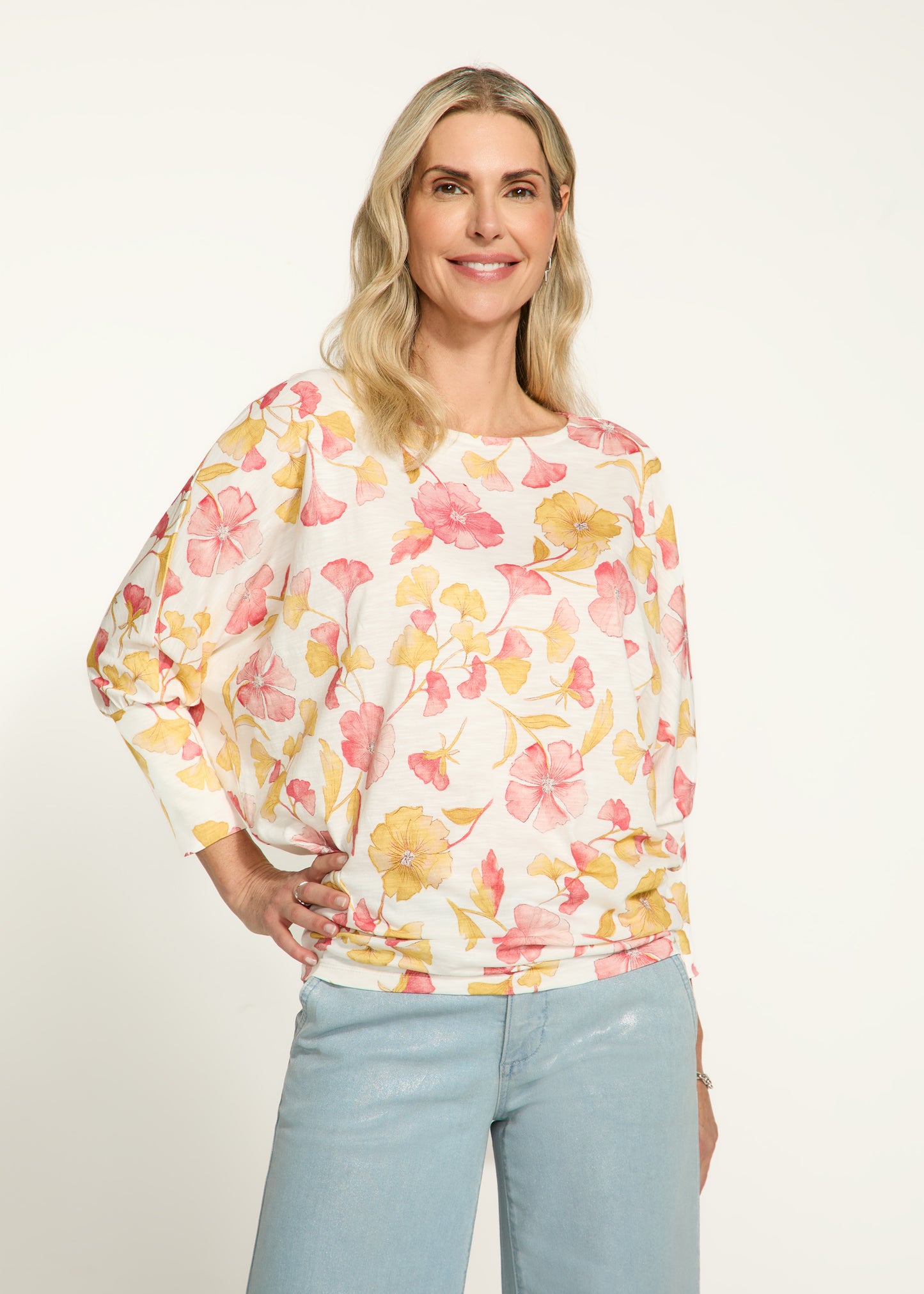 Grand Floral Print Top