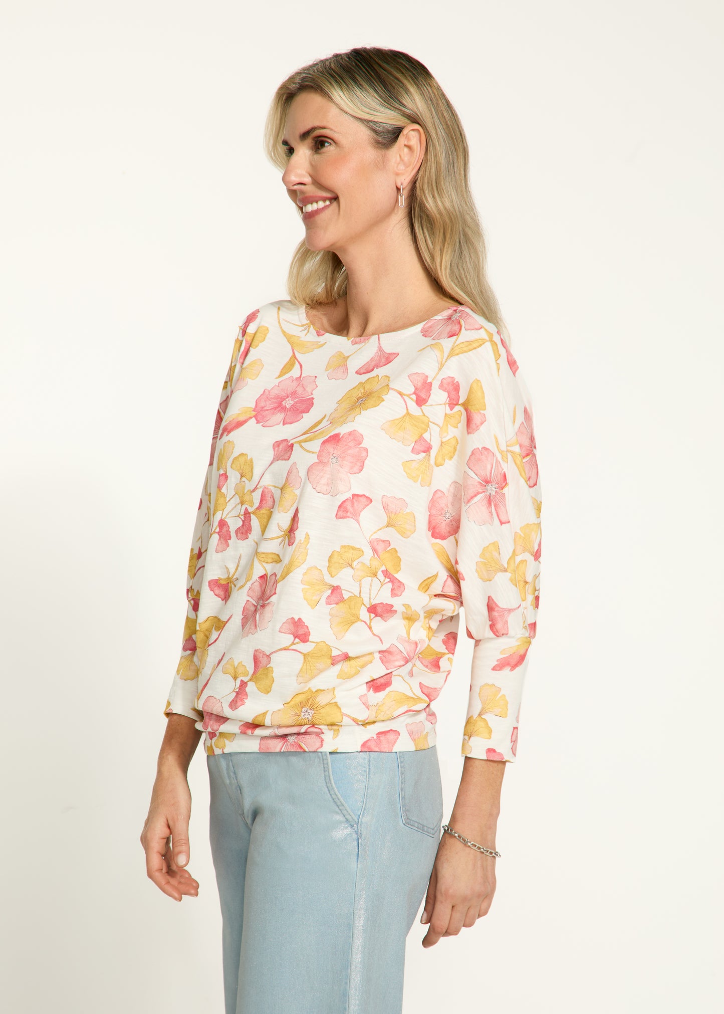 Grand Floral Print Top