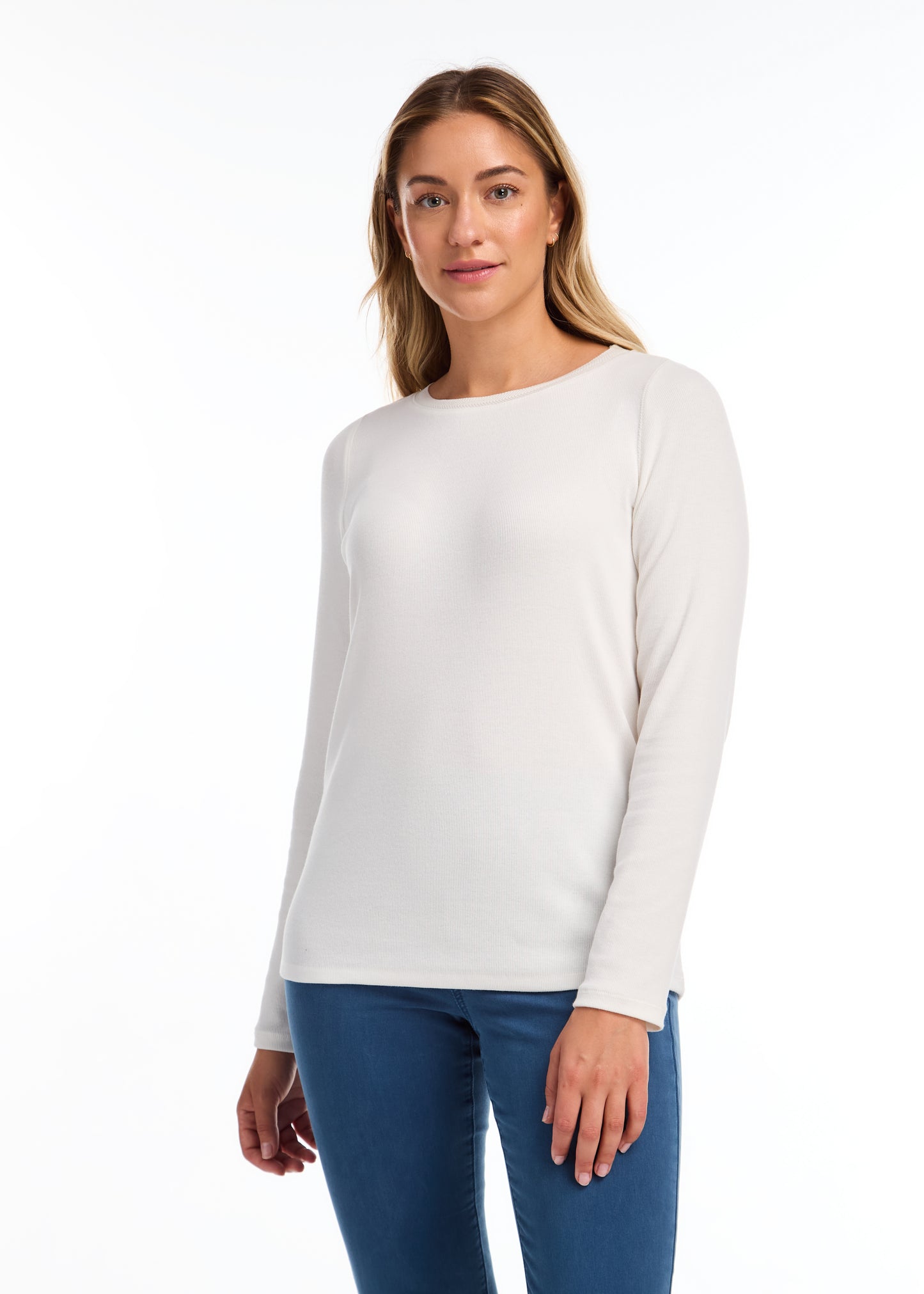 Long Sleeve Boat Neck Top