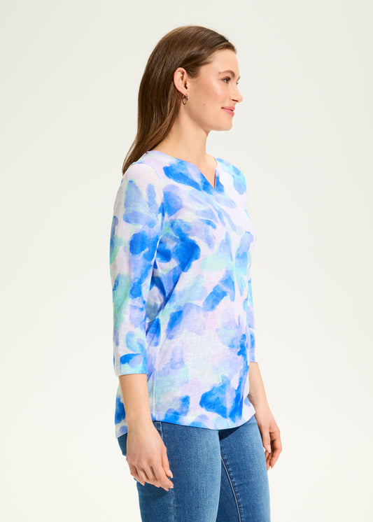 Watercress Notch Neck Top