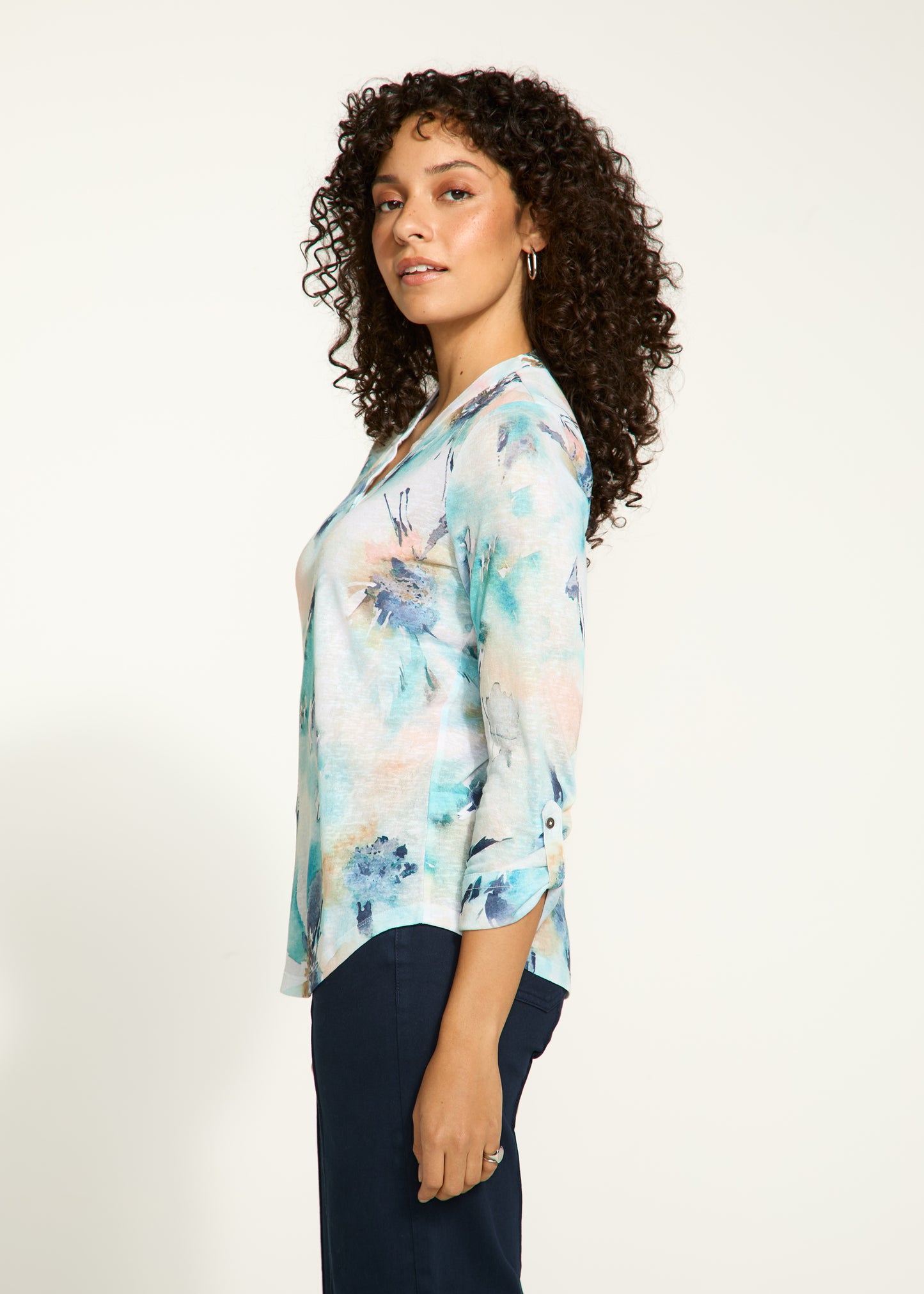 Tab Up Henley Top