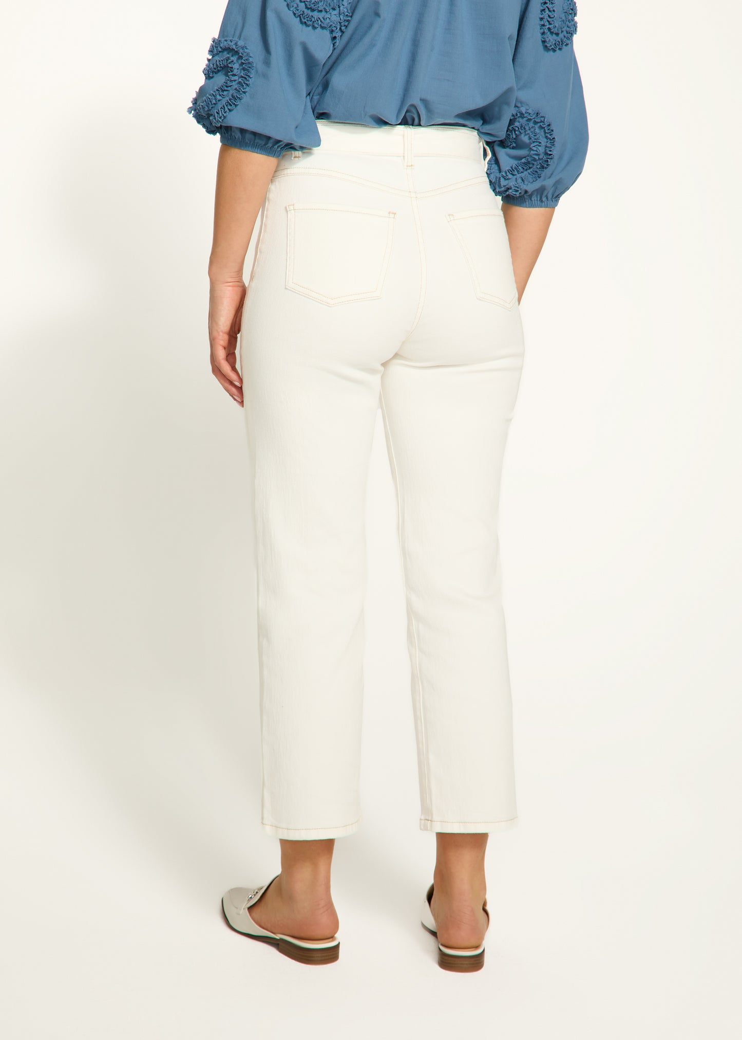 Suzanne Belted Straight Leg Crop