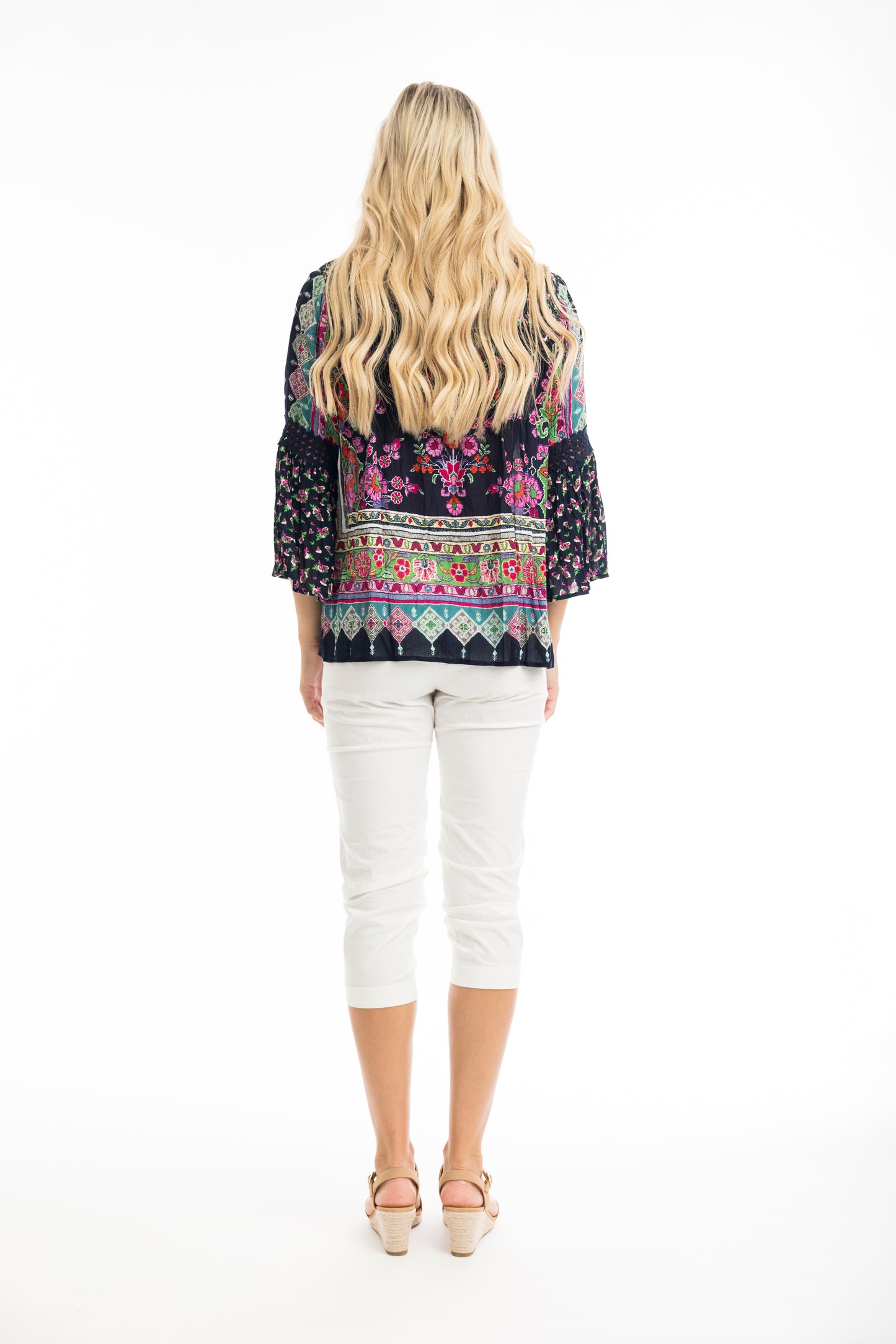 Boho Top | Tapestry Navy