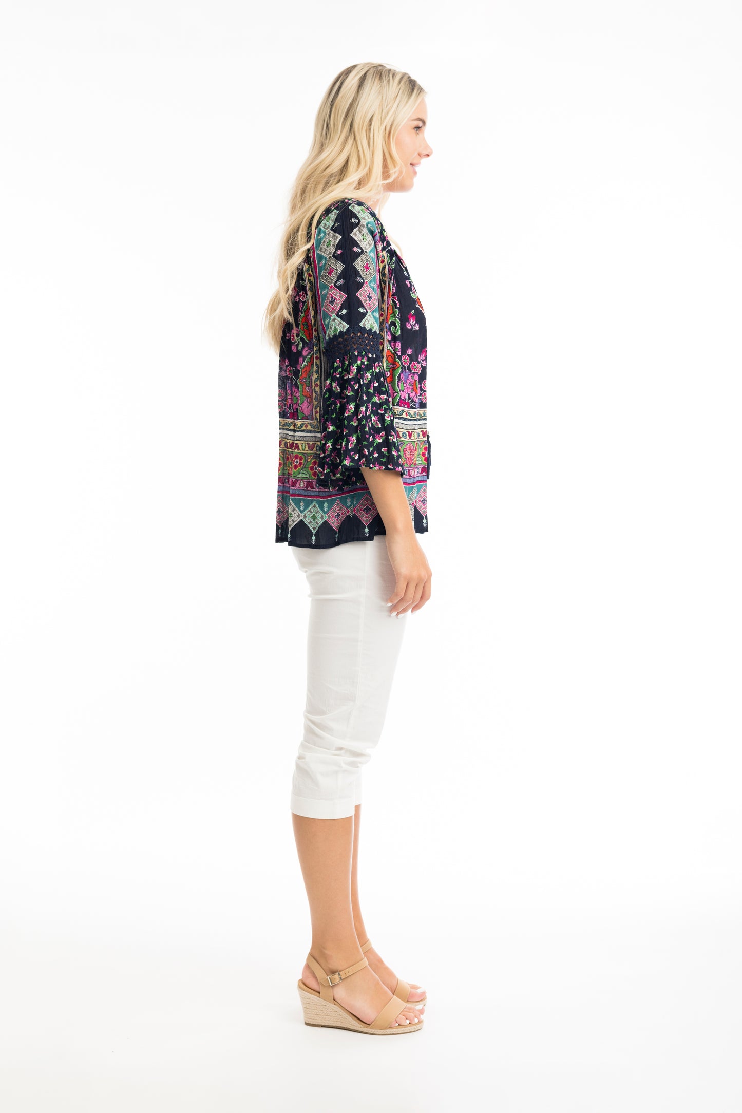 Boho Top | Tapestry Navy