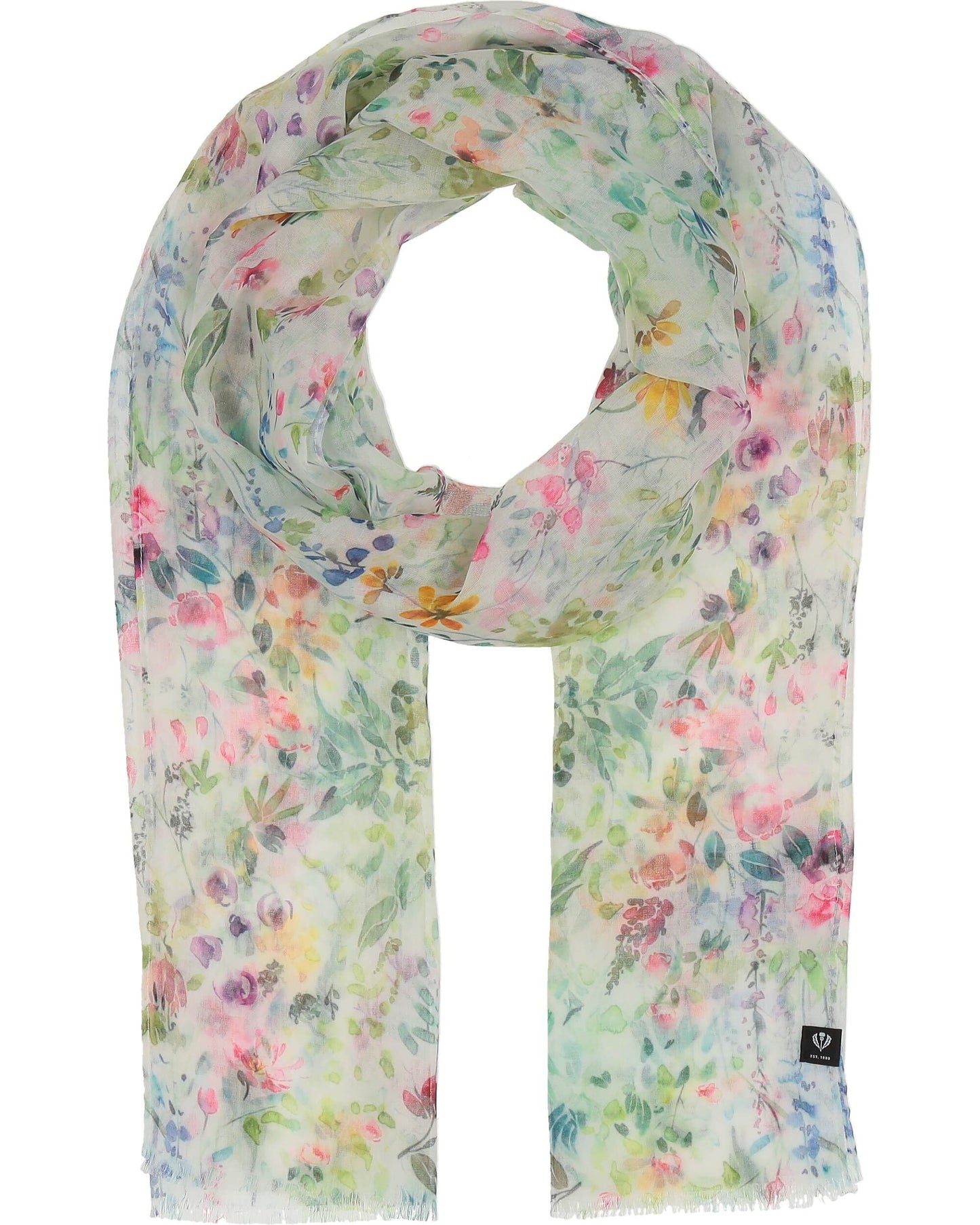 Lightweight Floral Scarf