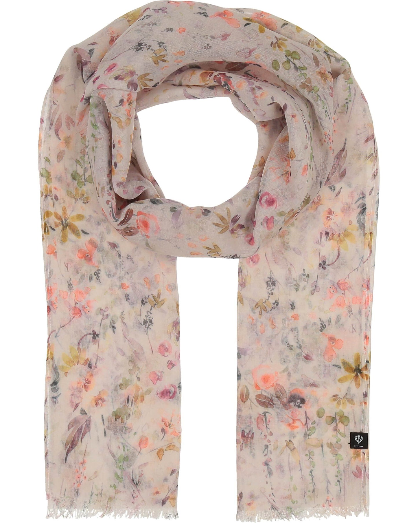 Lightweight Floral Scarf