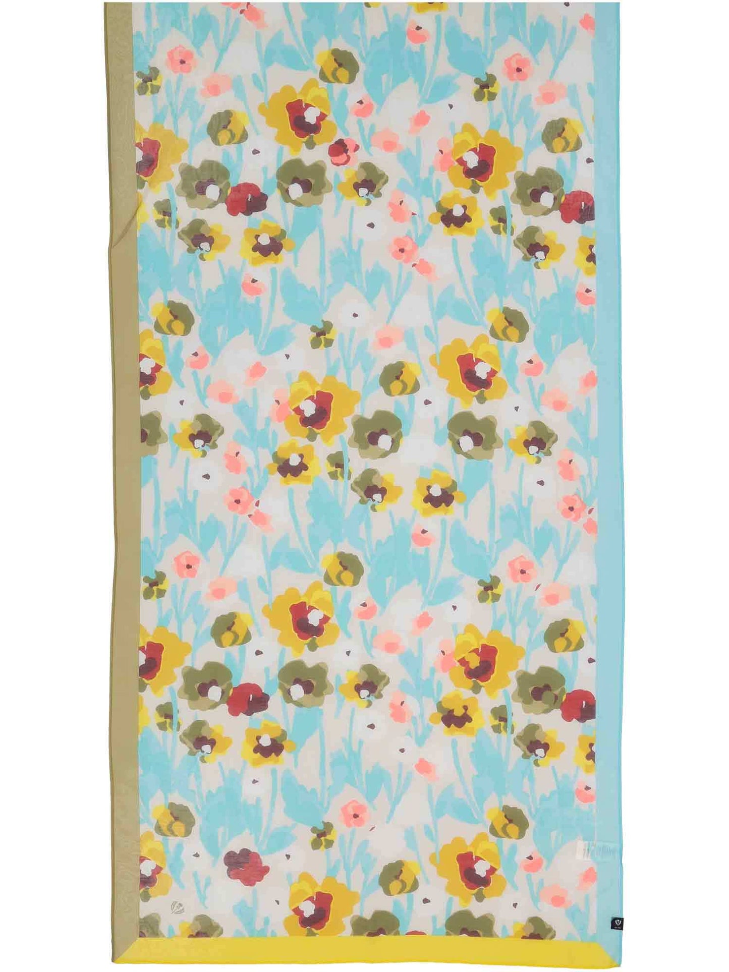 Poppy Floral Cotton Silk Wrap