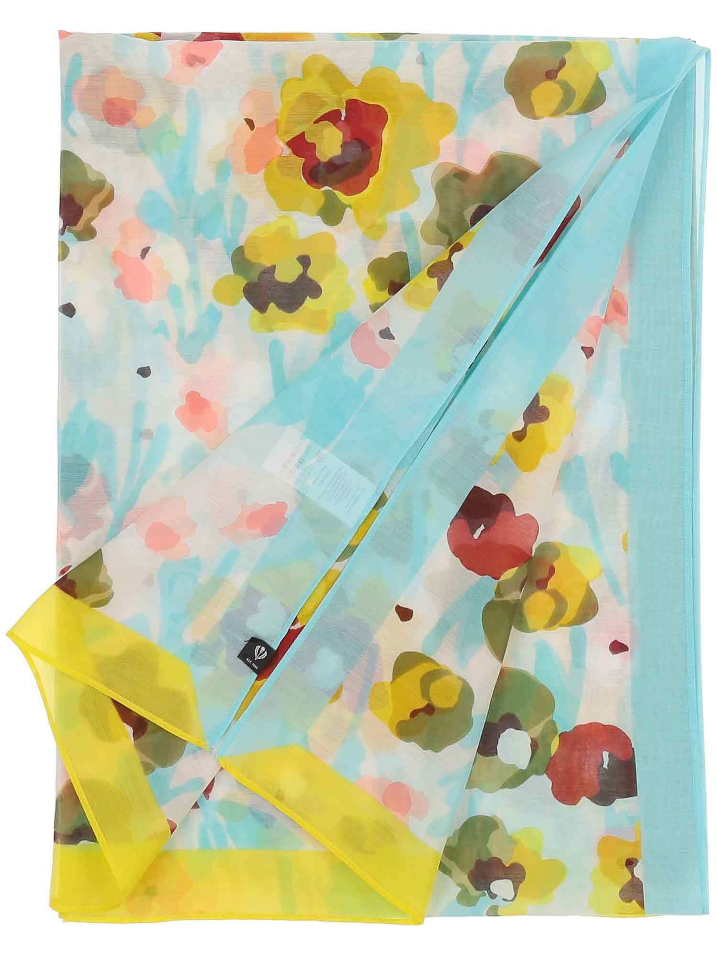 Poppy Floral Cotton Silk Wrap