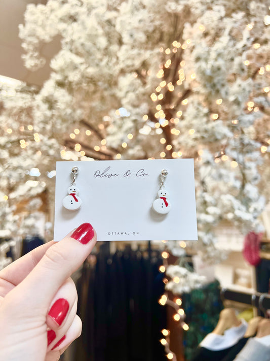 Snowman Earrings