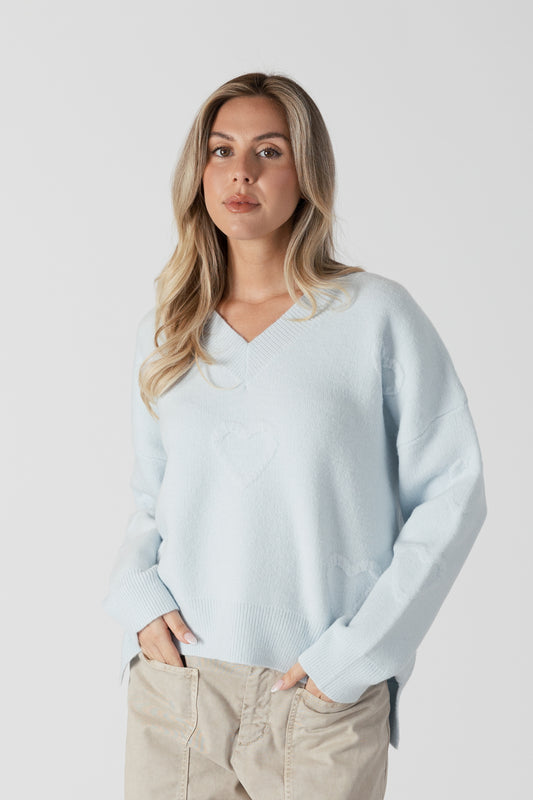 Oceanheart V-Neck Sweater