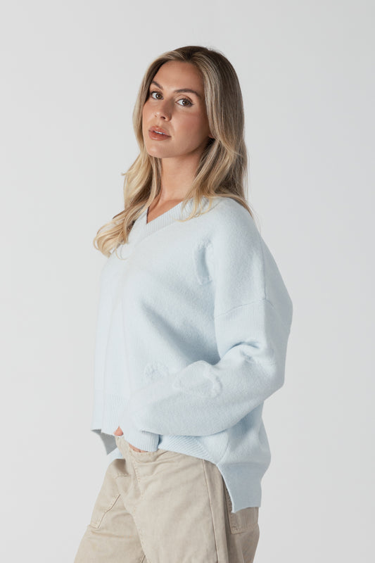 Oceanheart V-Neck Sweater