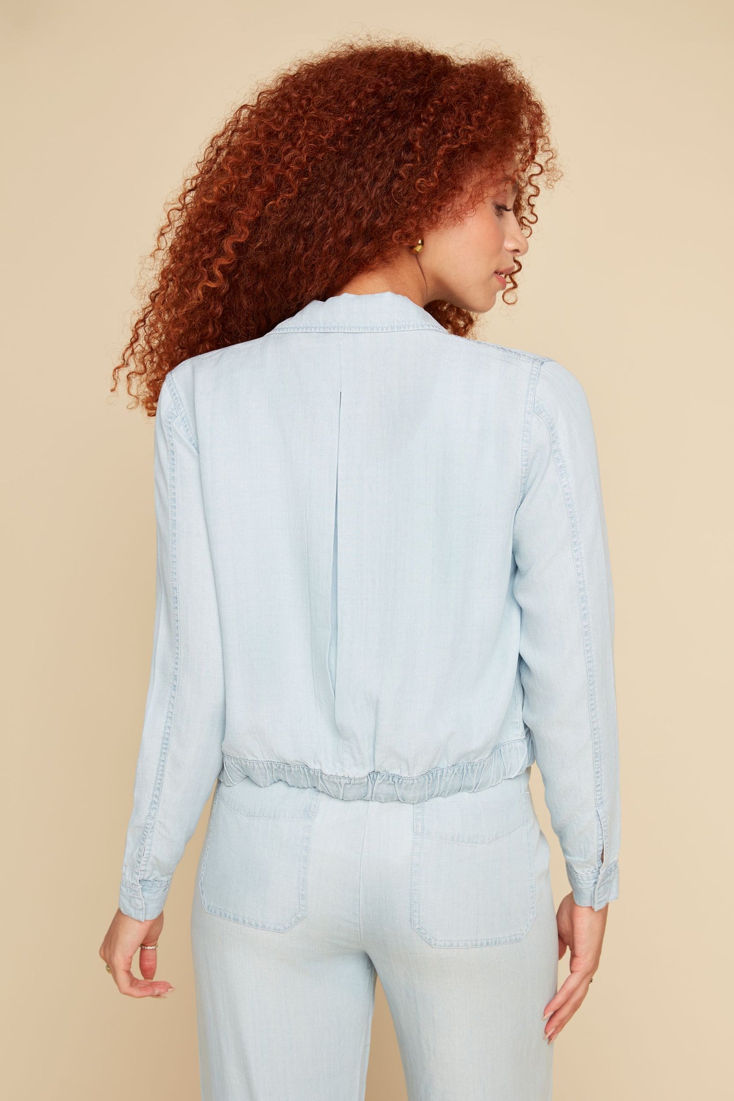 Short Chambray Tencel Jacket