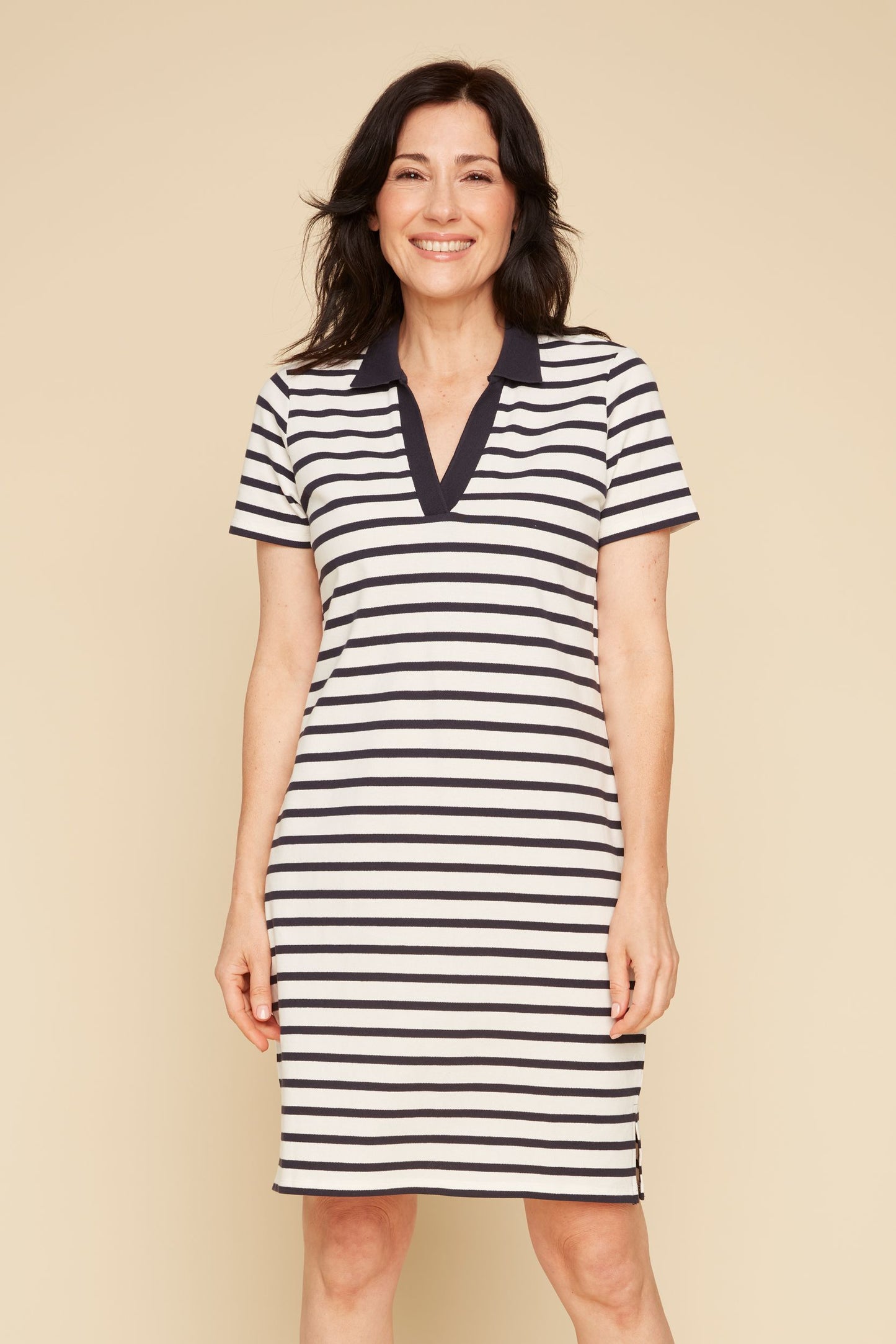 Stripe Collar Dress