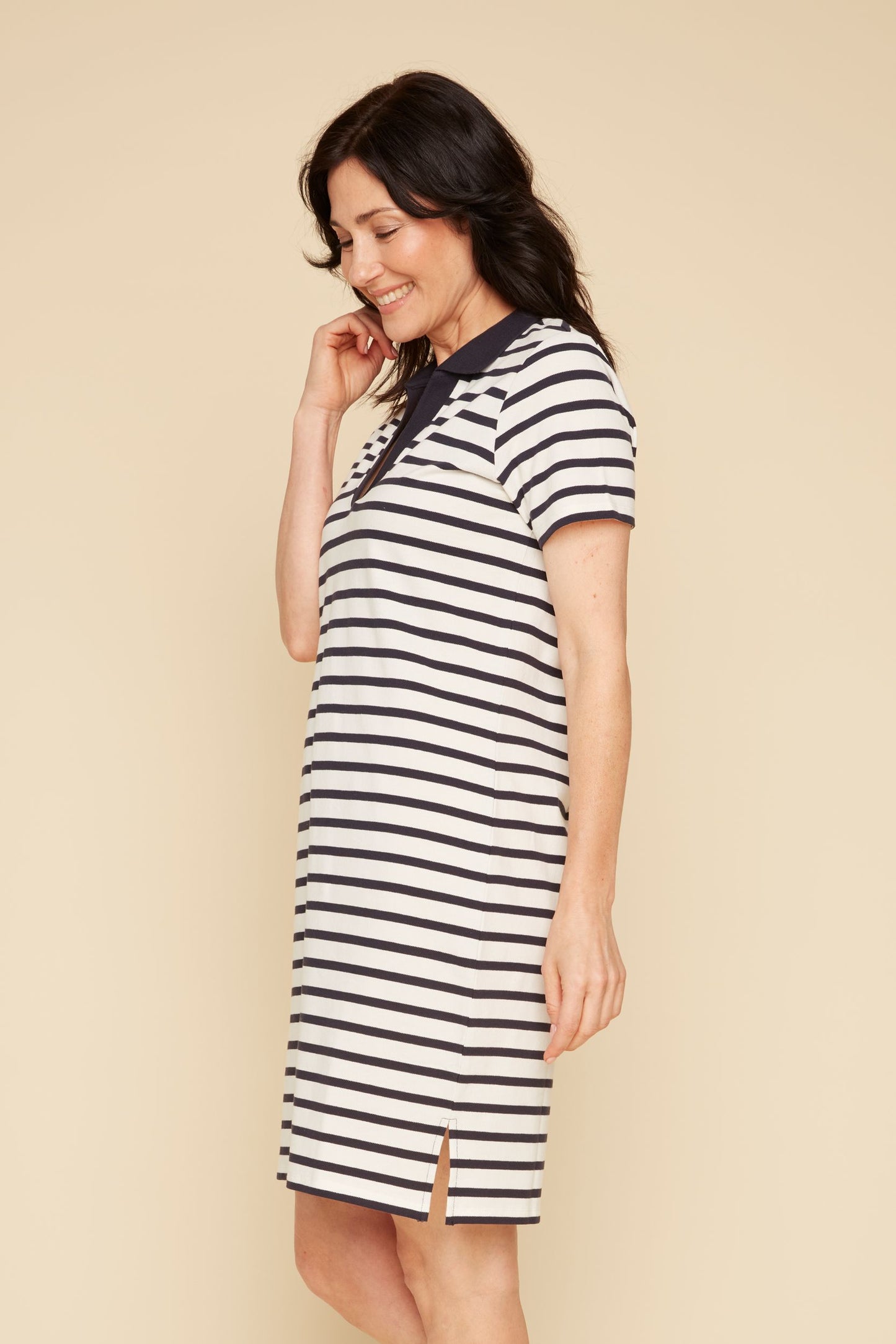 Stripe Collar Dress