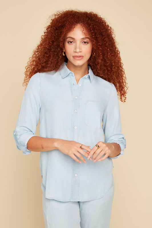 Chambray Tencel Blouse