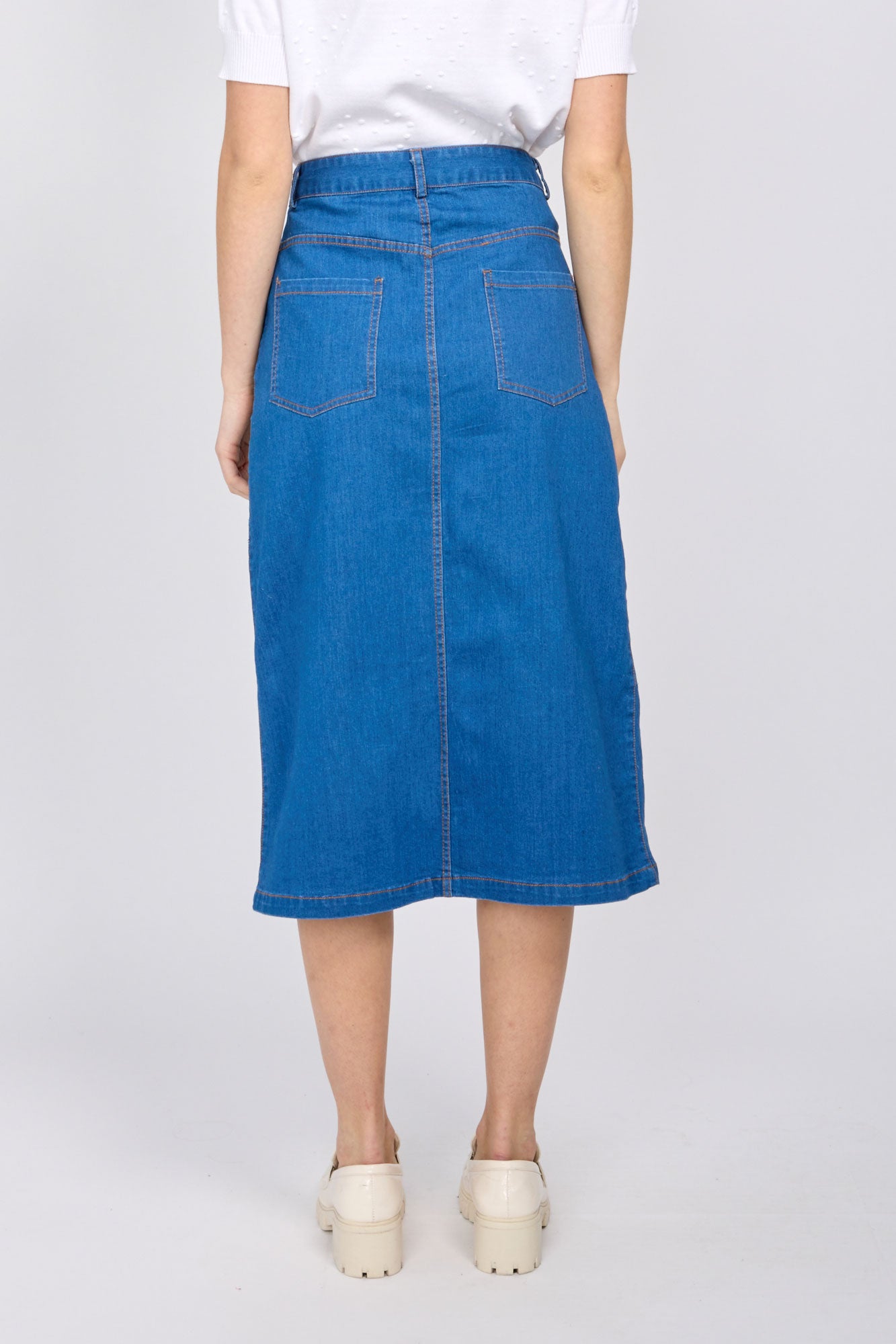 Long Denim Skirt