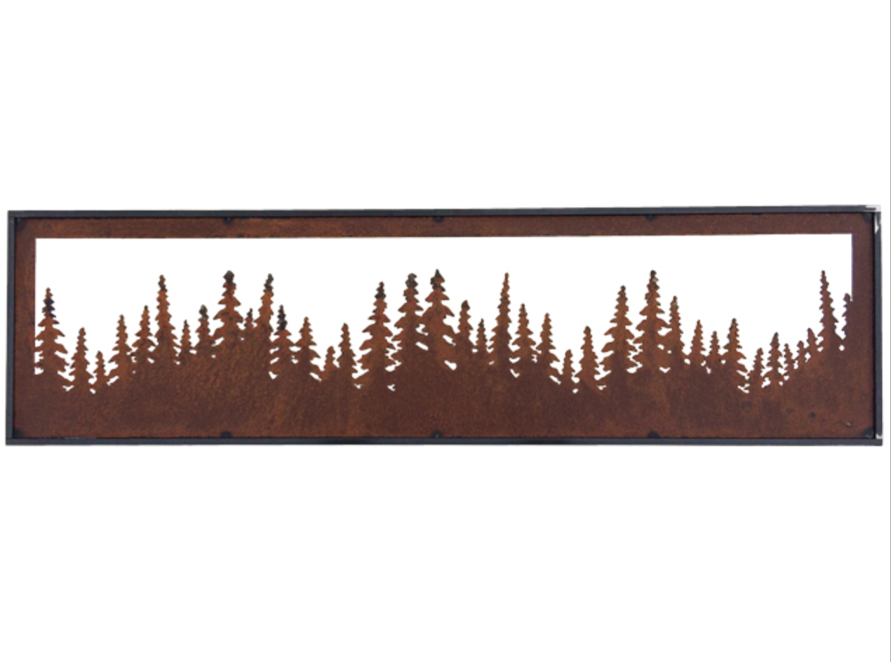 Horizontal Treescape Metal Art