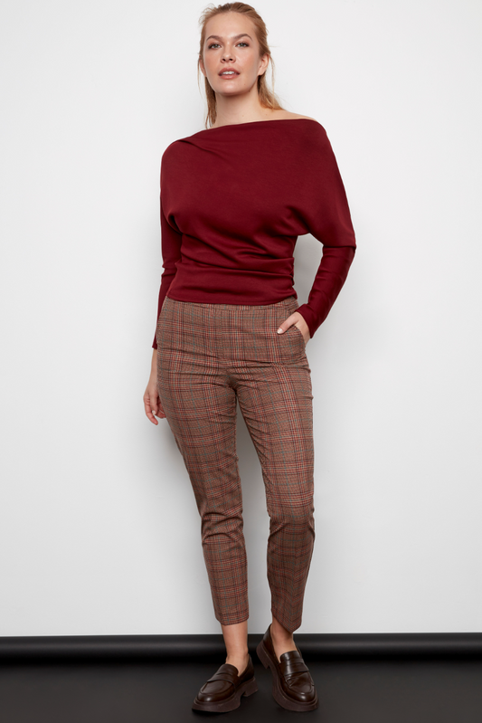 Spencer Plaid Techno Ankle Pant