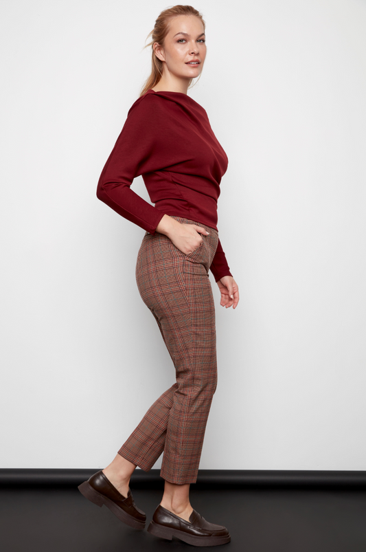 Spencer Plaid Techno Ankle Pant