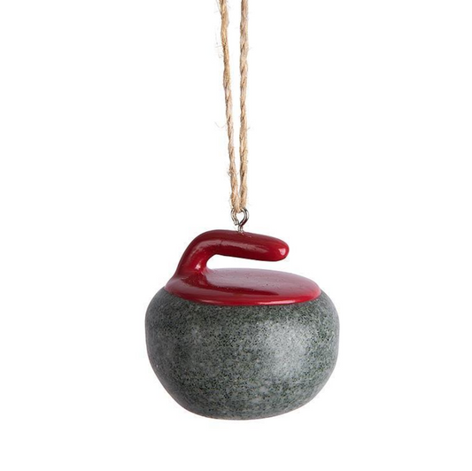 Curling Rock Ornament