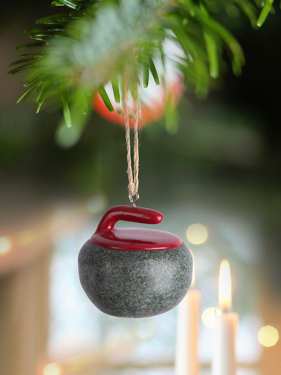 Curling Rock Ornament