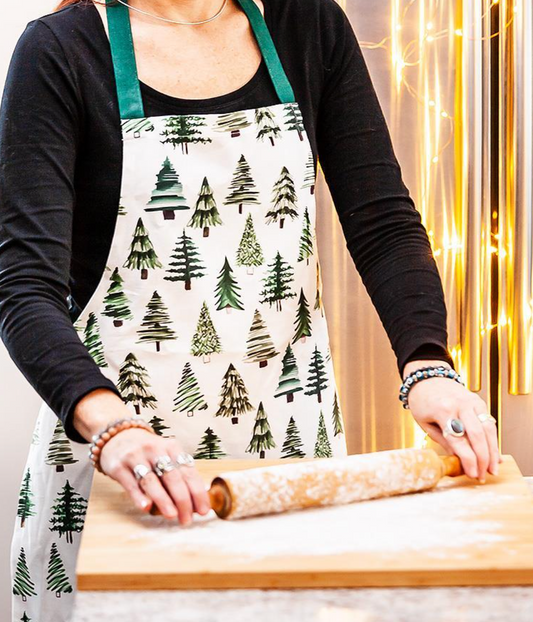 Green Simple Trees Apron