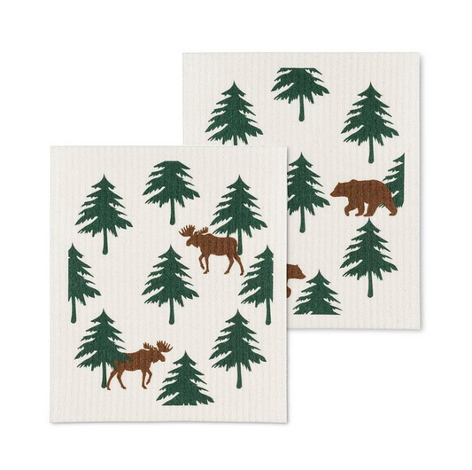 Moose & Bear Dishcloth | 2pk