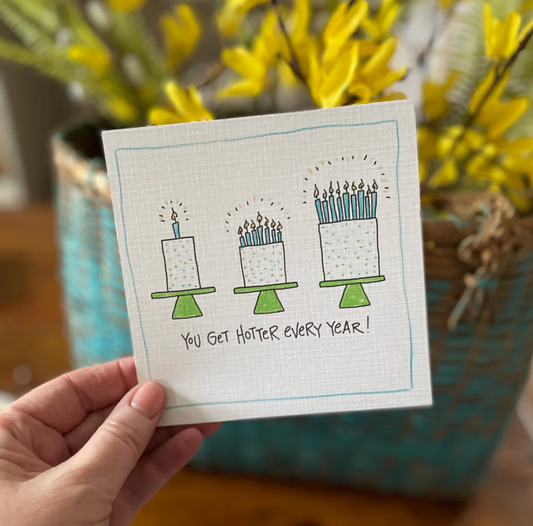 Hotter Birthday - Greeting Card