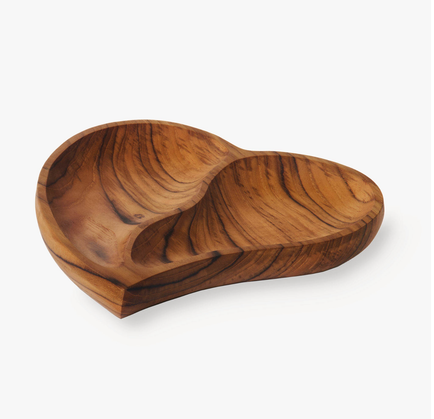 Divided Heart Shallow Bowl