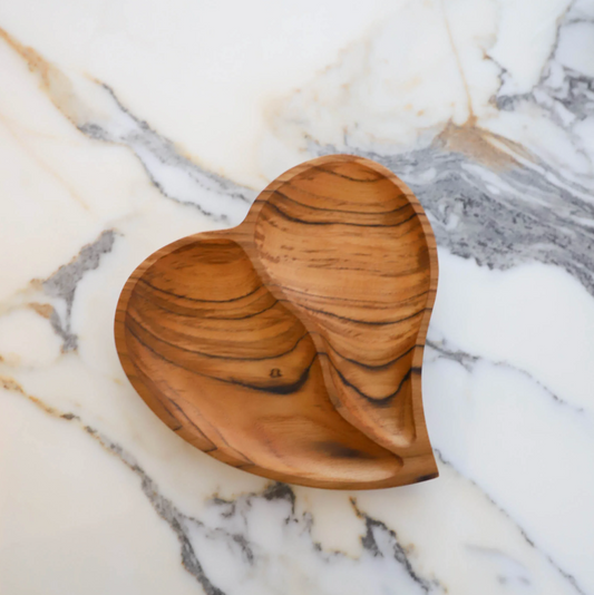 Divided Heart Shallow Bowl