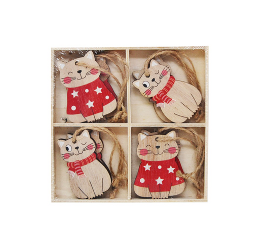 Cat Ornaments | 8 pk