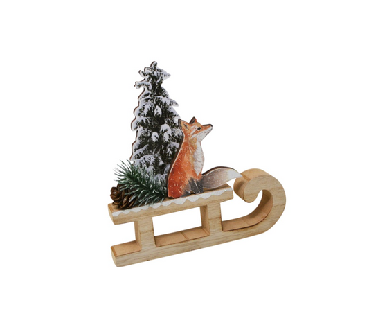 Fox Sled Decor