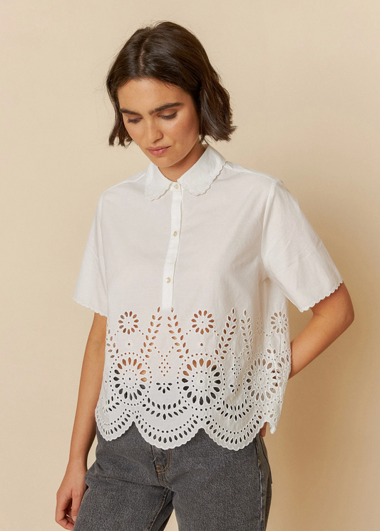 Poplin Embroidered Shirt