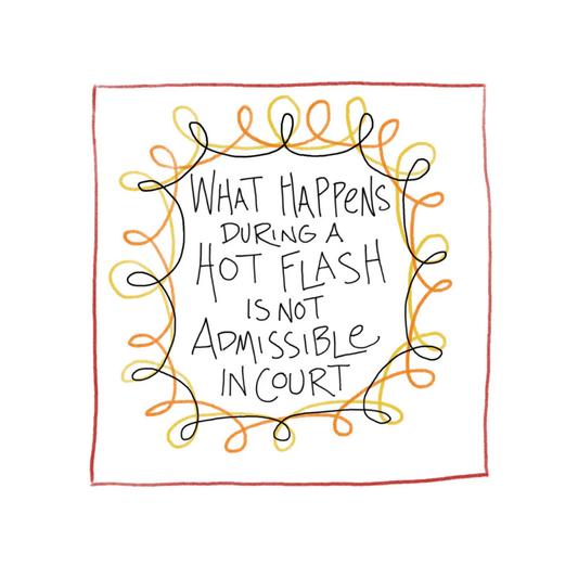 Hot Flash Funny - Greeting Card