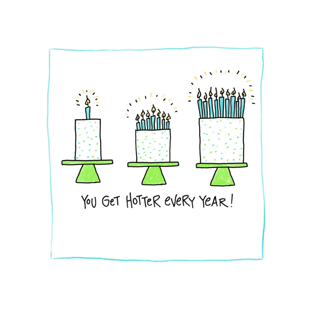 Hotter Birthday - Greeting Card