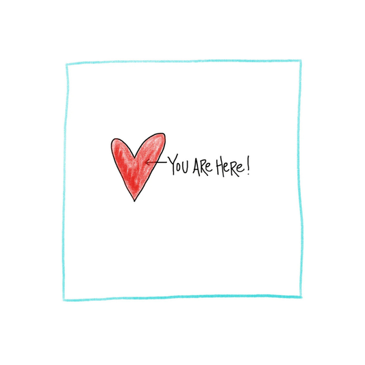 You Are Here - Greeting Card