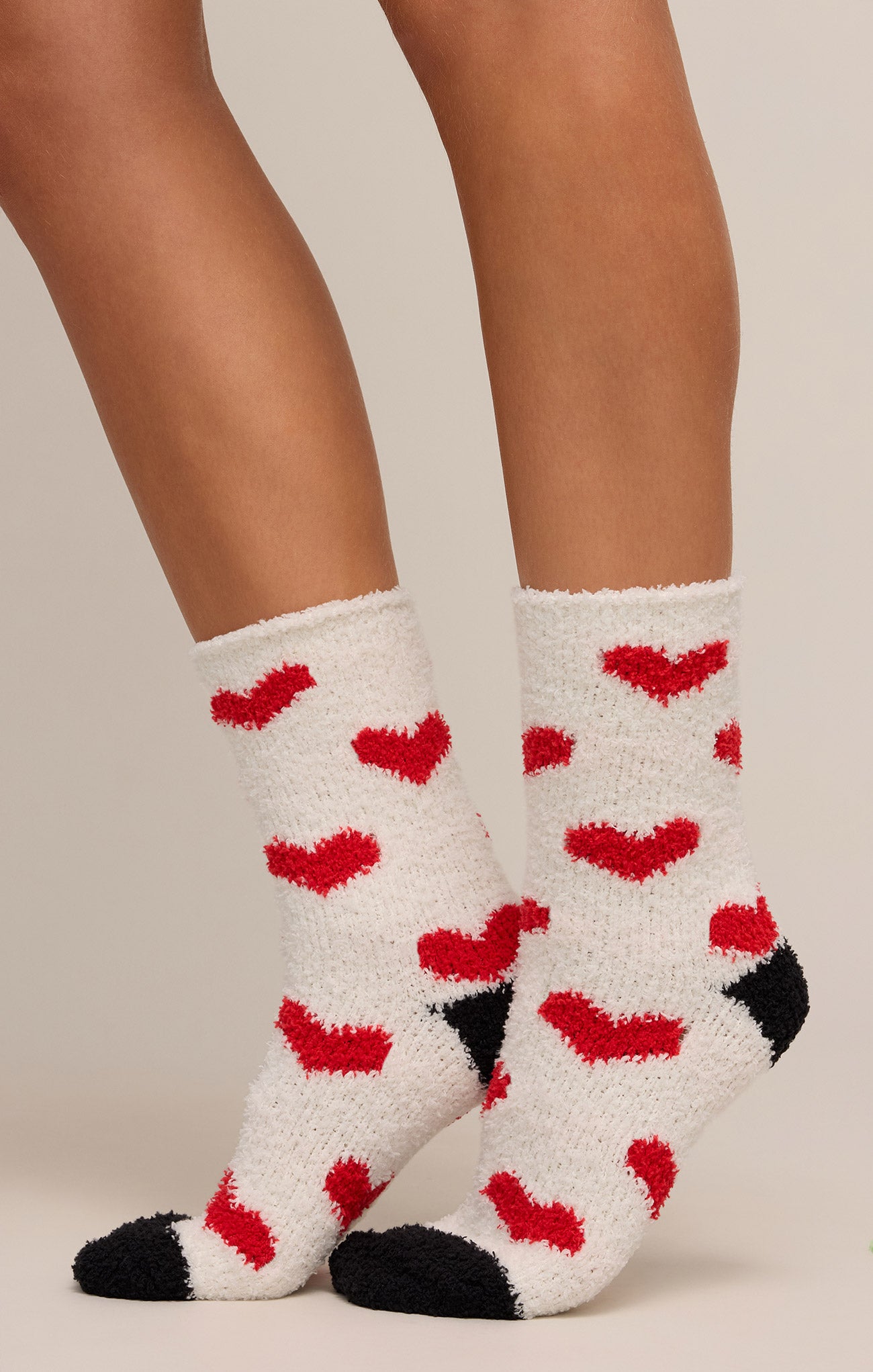 2-Pack Plush Heart Socks