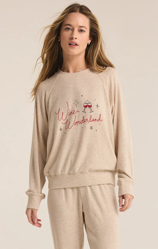 Cassie Wine Wonderland Sweater