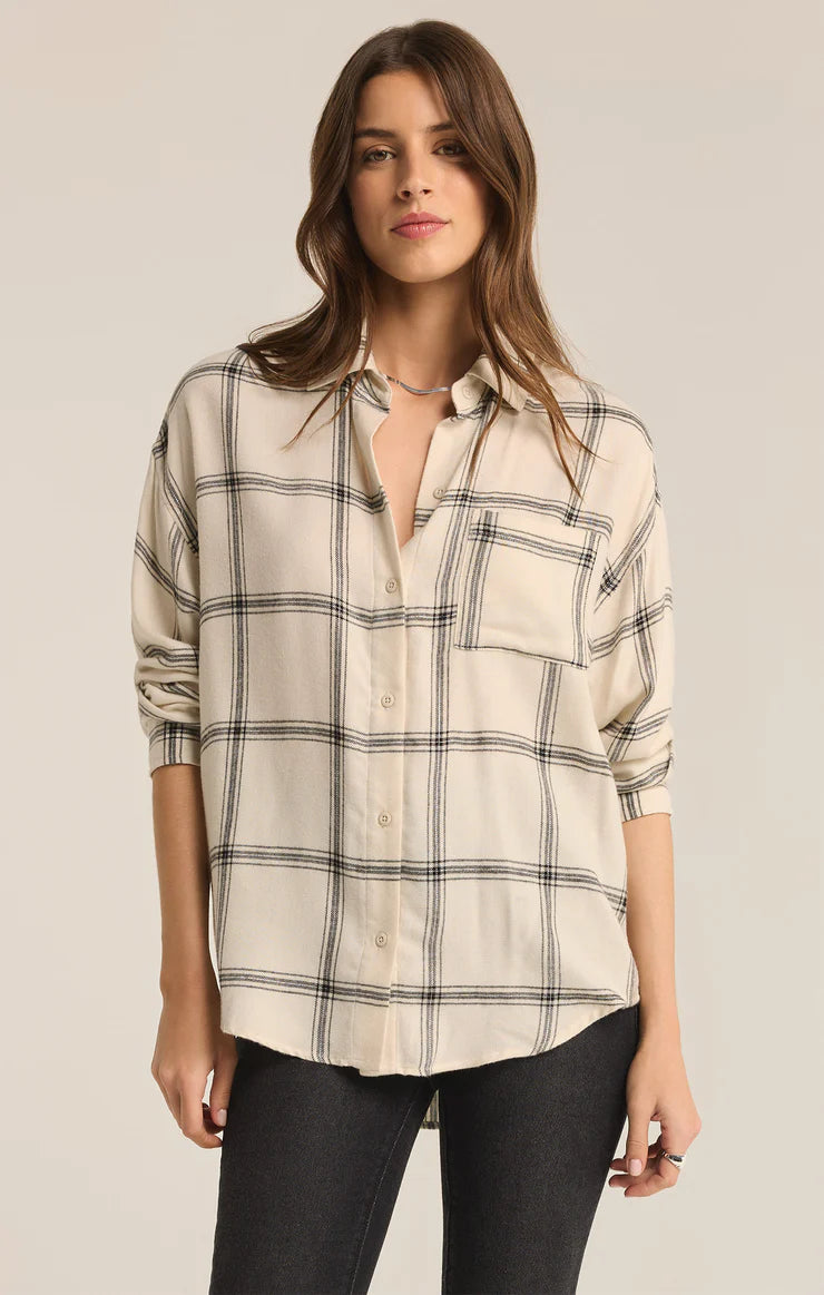 River Plaid Button-Up