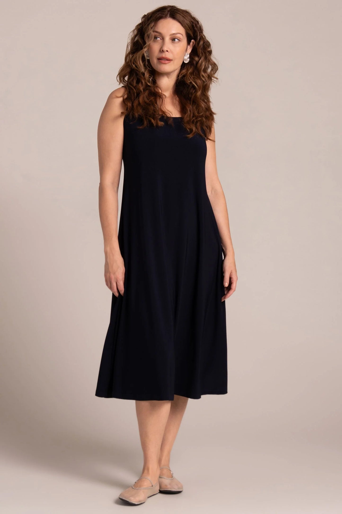 Square Neck Fit & Flare Dress