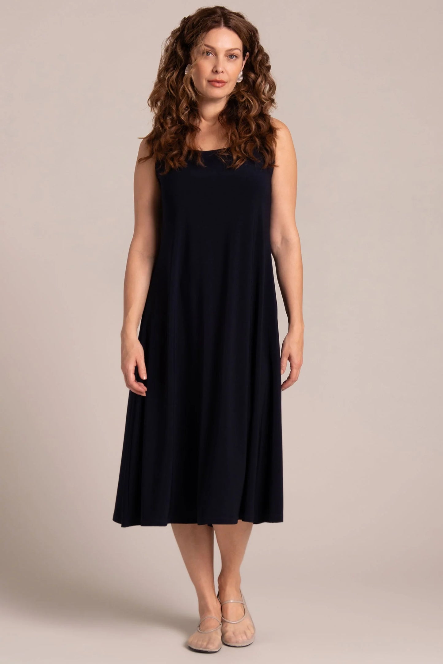 Square Neck Fit & Flare Dress