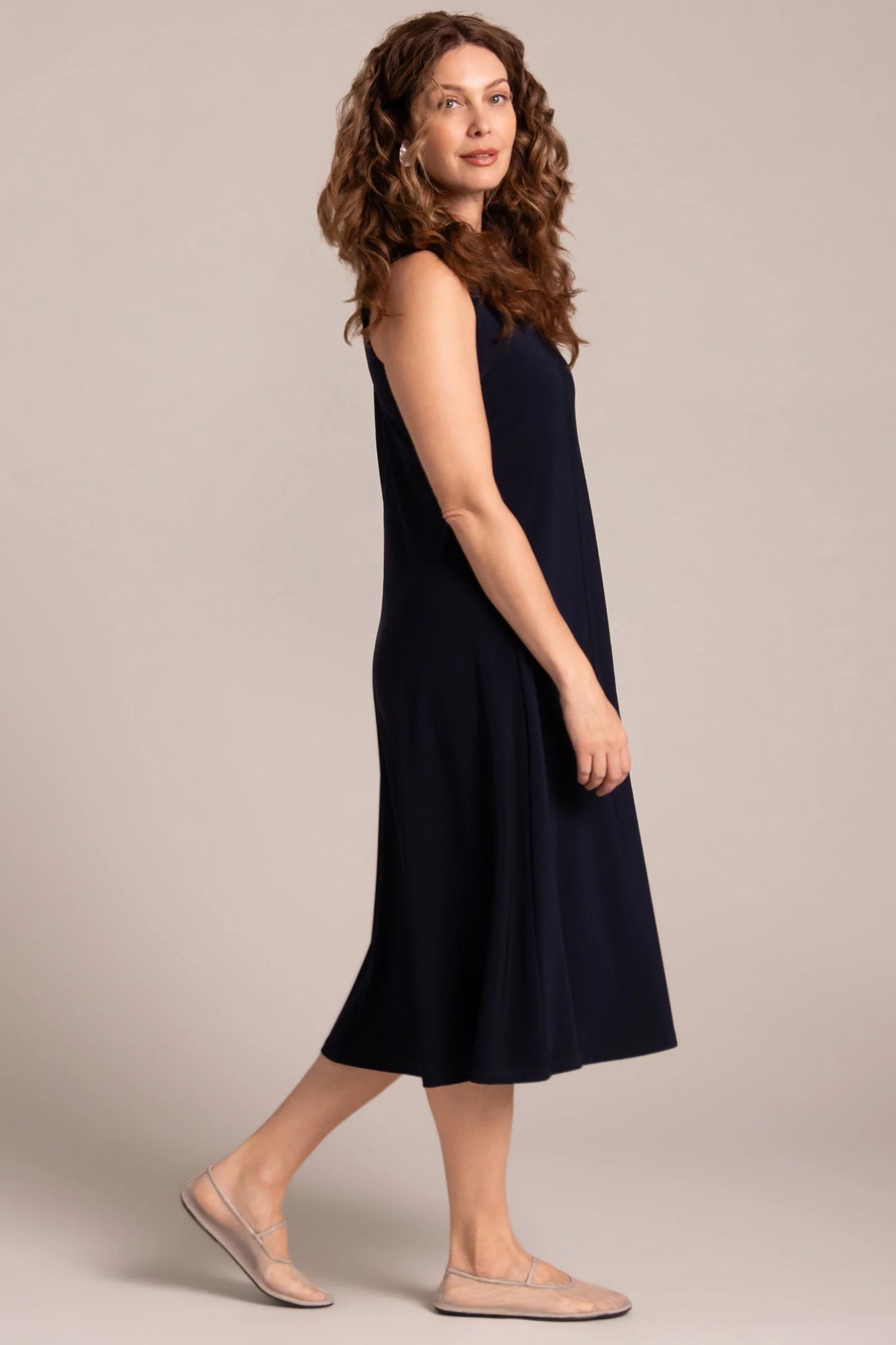 Square Neck Fit & Flare Dress