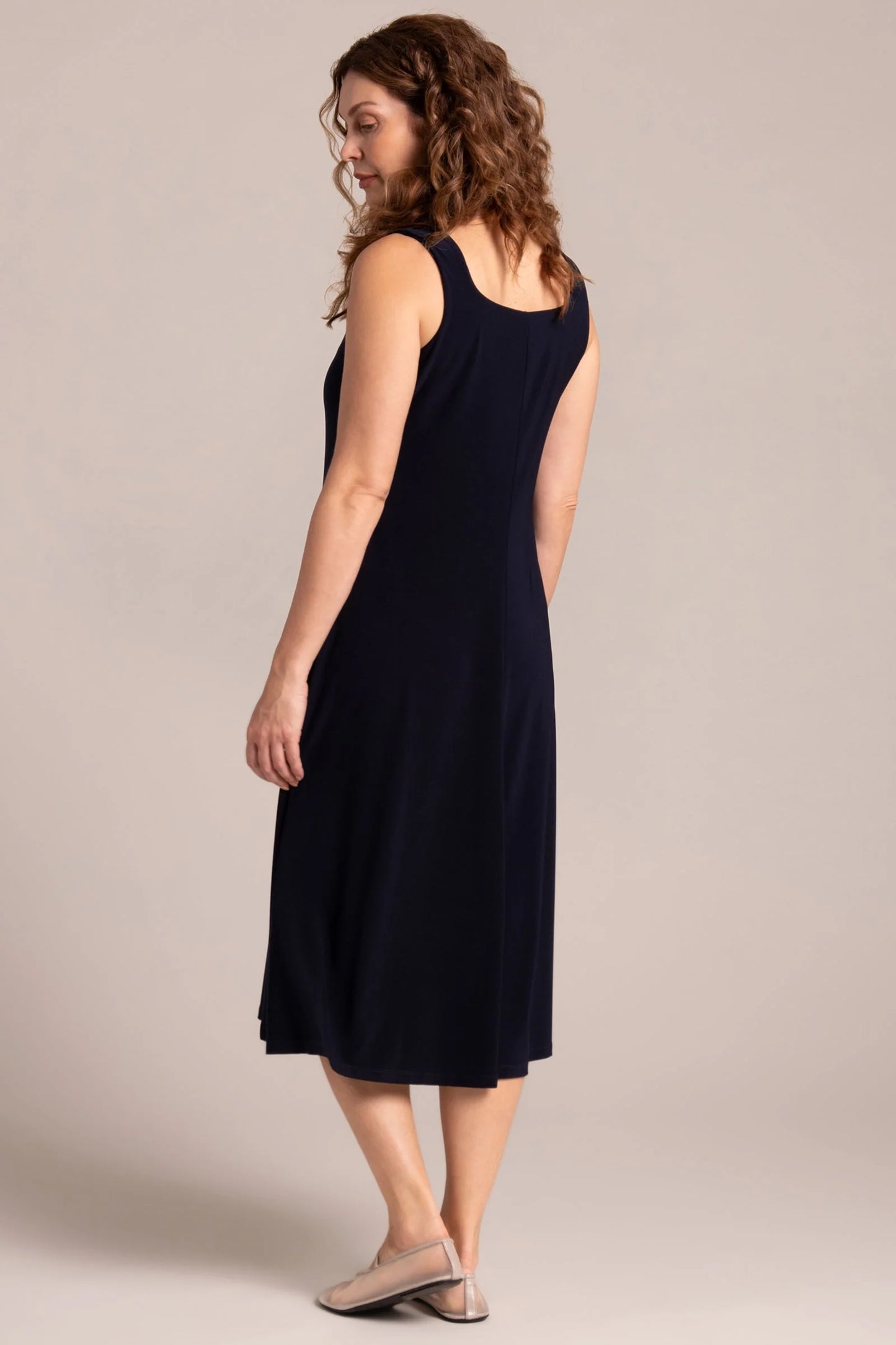 Square Neck Fit & Flare Dress